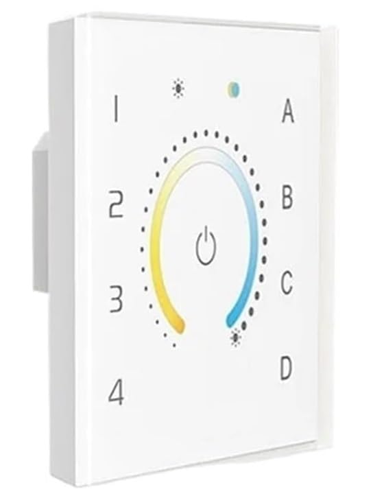86 models of DALI touch screen wall DIM CCT RGB RGBW switch controller bus powered; DALI dual group LED light button switch(EDT2)