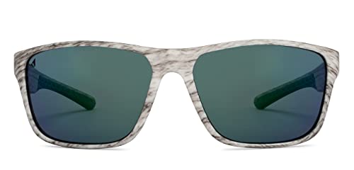 Image of Vincent Chase By Lenskart | Full Rim Rectangle Stylish Sunglasses | Polarized and UV Protected | For Men and Women | Large | VC S14121