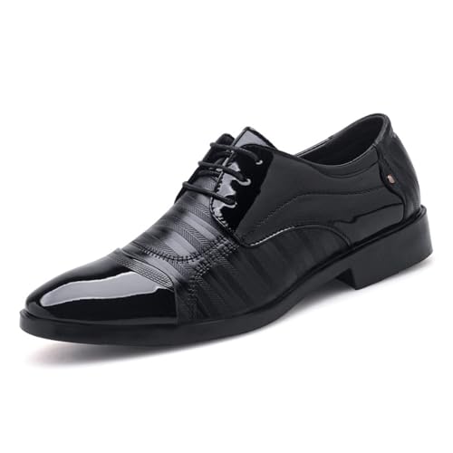 Men's Stylish Leather Dress Shoes, Formal Business Footwear - Ideal for Office Days, Business Meetings & Formal Events