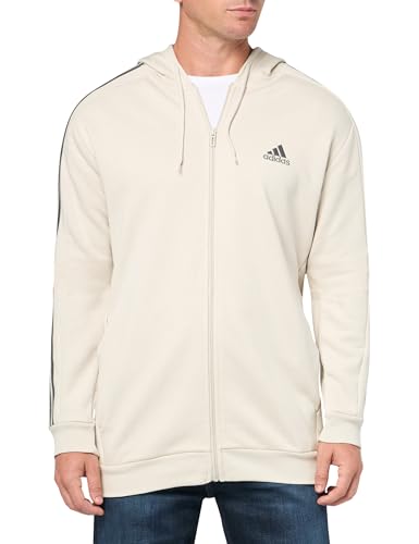 Image of adidas mens Essentials Fleece 3-stripes Full-zip