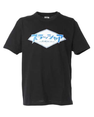 [スラッシャー] メンズ 半袖 プリントTシャツ (ブランドロゴ) [ TH91507A / kana-DIAMOND SS TEE ] 定番 BLACK-B S