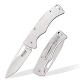 COMPACT STAINLESS STEEL BLADE – The 2 3/8" drop point blade is crafted from stainless steel with a satin finish to support everyday utility cutting. Its compact profile handles boxes, cord, and routine tasks while staying small enough to carry comfor...