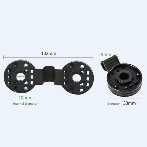 Mumusuki 10Pcs Shade Cloth Plastic Clip Round Black Detachable Clips Multifunctional Sun Shade Clips for Agriculture, Gardening