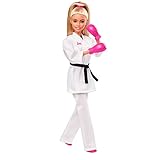 barbie sportbekleidung Mit ihrem Helm, ihren Sparring-Handschuhen und Sandalen ist diese Barbie-Karateka bereit, sich die Goldmedaille zu holen!