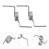 NINMORTH 2er-Pack Kühlschrank für Türscharnierfedern für DA81-01345B – Metall, Silber, kompatibel mit Kühlschränken