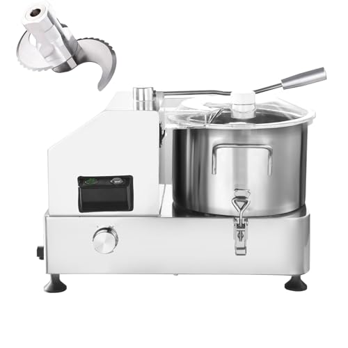 OWOHYG Procesador De Alimentos Eléctrico, Picador Y Triturador De Verduras Y Carne De Acero Inoxidable De Alta Resistencia con Velocidad Ajustable para Cocinas Y Restaurantes..9L