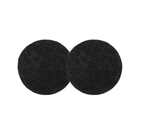 2 Pcs Black Round Pack Charcoal Filters for Kitchen Compost