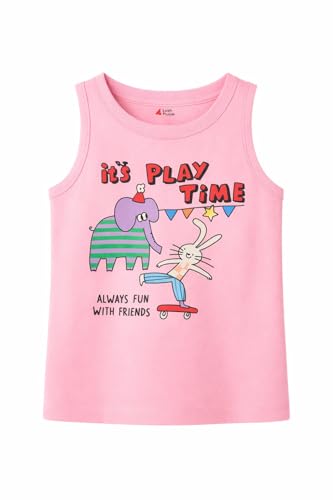 Image of Lush Plush Baby Boys & Baby Girl Relaxed Fit Colour Printed Cotton Vest | Ganji | Banian | Baniyan | Kids Sando for Infant Newborn Toddler