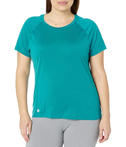 Smartwool Women's Active Ultralite Merino Wool Base Layer — Short Sleeve Tee (Regular Fit), Deep Lake, Medium #TOP16
