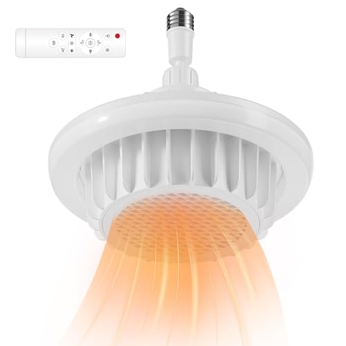 Luz del ventilador del calentador: calentador de luz eficiente, circulación de aire caliente compacta | Calentador de espacio eficiente en energía con ventilador ajustable, calentadores instantáneos p