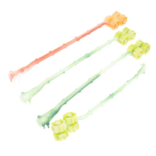 Ipetboom 4pcs Rolling Wheel Back Scratcher Tool Portable Itching Relief Stick for All Ages Smooth Design for Easy Use for Home and Travel