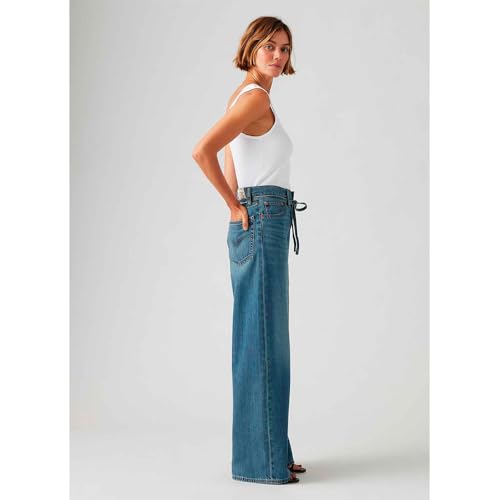 Levi's Para Mujer. A8701-0009 Jeans Xl Straight Linen+ Denim Azul (27/29), Casual, AlgodóN - 3