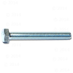 Hard to Find Fastener Tap Hex Bolts, Durable Corrosion-Resistant Steel Hex Head Bolt for Home Improvement, DIY, Construction, 5/16-18 x 2-1/2, Pack of 100