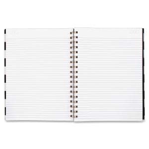 Cambridge Business Notebook, Hardcover, 80 Sheets, 9-1/2 x 7 Inches, Fashion, Black/White Stripe (59012) - Thumbnail 4