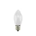 Northlight Opaque Ceramic White C9 Christmas Replacement Bulbs, 4 Pack