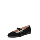 LifeStride Womens Marnie Mary Jane Flat Black 8.5 W