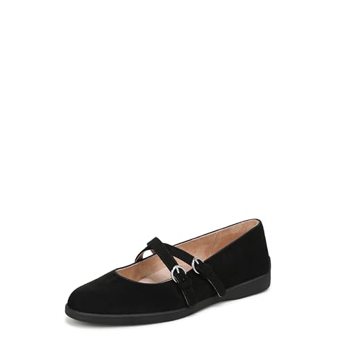 LifeStride Womens Marnie Mary Jane Flat Black 8.5...