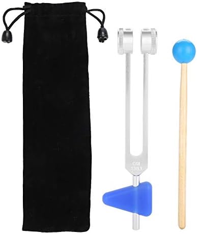 Tuning Fork, 136.1 Hz Aluminum Alloy Tuning Fork Voltage Tuning Fork Instrument Kit for Sound Healing Vibration Tools