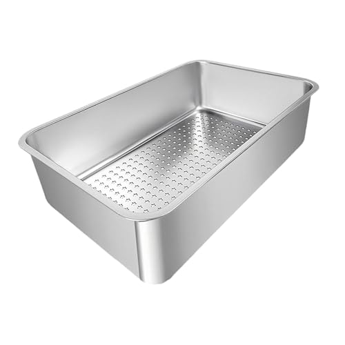 WeiLaiKeQi 大型猫用トイレ容器 オープントップ 屋内使用 丈夫なペット用品, B