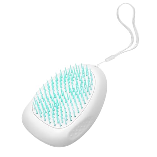GALPADA Abs Pet Dog Comb Green Pet Hair Brush for Grooming Shedding Comfortable Grip with Skid Dots Hanging Lanyard Efficient Cat Dog