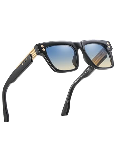 Fashion Mens Sunglasses Square Shades, 56mm UV Protection Lens Shinnes (98312)