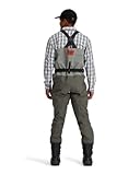 Simms Men's Freestone Stockingfoot Chest-High Fishing Waders - Durable, Breathable, Performance-Driven Waterproof Waders - Smoke - Medium
