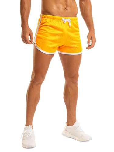 Image of Ouber Men's Fitted Shorts Bodybuilding Workout Gym Running Tight Lifting Shorts
