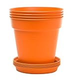 Mintra Home Garden Pots 4pk - Flowers, Herbs, Plants,...