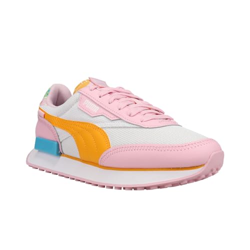 PUMA Kids Girls Future Rider Flower Aura Lace Up Sneakers Shoes Casual - White3
