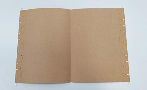 DONAU 7410905-02 Hängemappe | Aus Recycling-Karton 230 GSM für DIN A4 Seitlich offen Farbe: Braun| 5er Packung| auswechselbarem Blanko-Schildchen| ideal für Büro und Schule und der Behörde|Grünen Punk