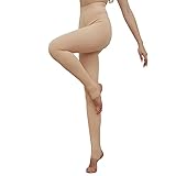 HTTOAR Leggins Termicos Mujer,Leggins Invierno Medias Elásticas de Terciopelo de Cintura Alta para Mujeres Delgadas Talla Europea 32-38 (desnudo)