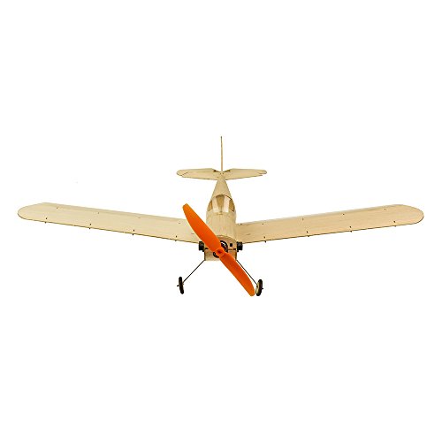 Kit de avión de madera balsa micro Space Walker de 460mm con control remoto 3