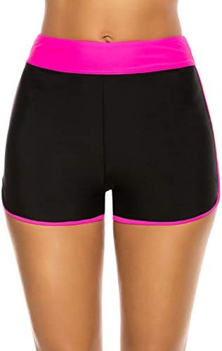 Women's Swim Shorts High Waist Boy Shorts Boardshorts Beach Bikini Tankini Swimwear Boy Leg Bottoms