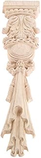 MUXSAM Carved Wood Mouldings Decoration 30x7x1.8cm European Style Furniture Stigma Rome Column