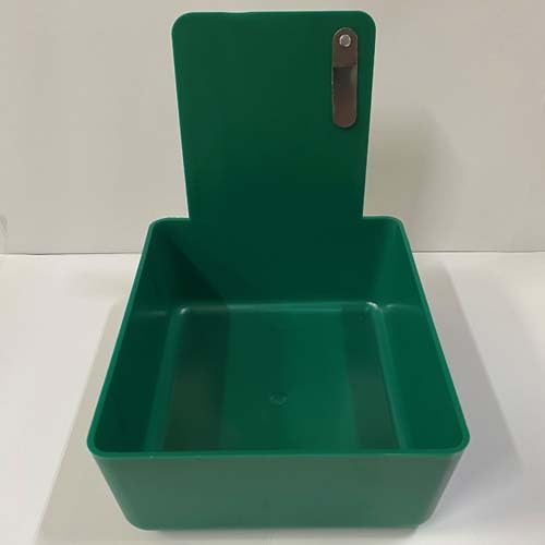Forest Green Dental Lab Pan with Stainless Steel Clip 12pk 7" x 5¾" x 2½" Made in The USA