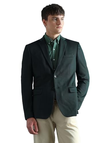 Image of Arrow Men's Zero Calorie Slim Fit Textured Blazer