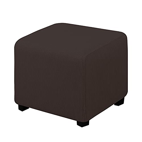 Cubierta otomana elástica chocolate rectangular XS 2