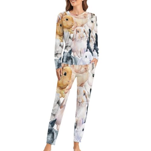 Pyjama femme mignons lapins : finis les frissons nocturnes en sleepwear