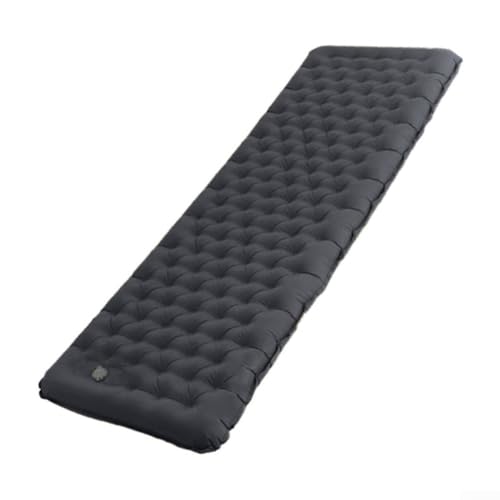 ReachMall Matelas gonflable double couche en nylon composite TPU 40D, pour camping, randonnée, aventure (gris foncé)