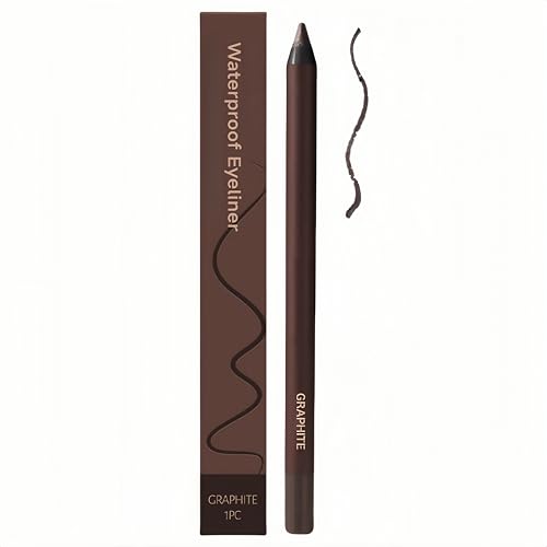 Delineador de ojos ocasional, resistente al agua, lápiz de maquillaje de larga duración y antimanchas, fácil de aplicar, suave y preciso, realza tu maquillaje de ojos (#Graphite)