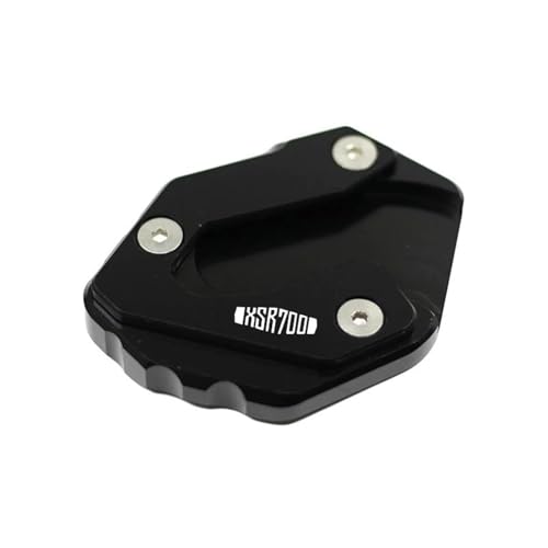 Seitenständer Motorrad-Seitenständer-Pad Für Yamaha XSR700 XSR Xsr700 2014–2025. Ständerfuß-Seitenständer-Verlängerungspad-Stützplatte Vergrößern Verlängerungspolster(Schwarz)