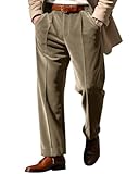 Pantalon élégant avec plis sur le devant, taille moyenne-haute, coupe droite, avec passants pour ceinture et zip avec bouton. Idéal pour travailler chez les employés de bureau ou les serveurs dans les hôtels.