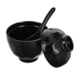 Bol multifonction : ce bol peut servir à de multiples usages, comme bol à soupe ou bol à sauce, apportant ainsi une grande polyvalence à votre cuisine. bols empilables. cuillère à soupe chinoise