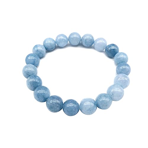 Bracelet cristal romantique en pierre naturelle monocristal bleu de qualité supérieure