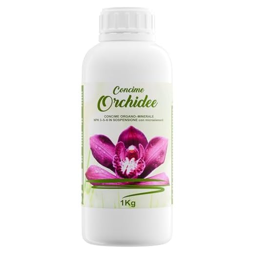 Concime Liquido 1000ml Organico per Orchidee - Per una fioritura ricca e rigogliosa - Prolunga la Fioritura e Nutre la pianta – Effetto Rivitalizzante - Tappo dosatore - Prodotto in Italia - Illica