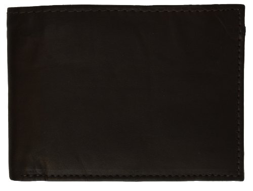 MARSHAL Wallet Men's Genuine Leather Thin Slimfold Wallet (Brown)4
