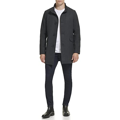 Kenneth Cole Quilted Lined Overcoat
