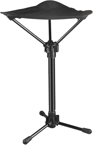 Taburete trípode plegable portátil con altura ajustable y bolsa de transporte para caza, pesca y actividades al aire libre