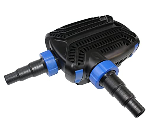 EXTRAUP 2000GPH Electric Garden Sumbersible Fountain Pond Filter Silent Pump for Fish Pet Aquarium Tank Waterfall Koi Salt Clear Water