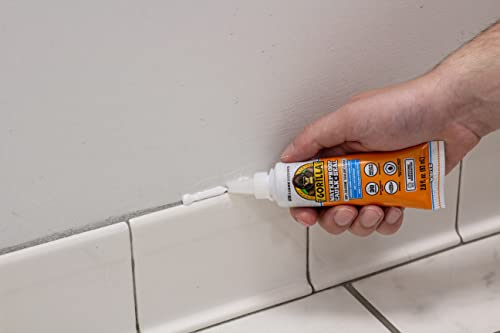 Image of Gorilla 100% Silicone Caulk, Waterproof Sealant, 2.8oz Squeeze Tube (Pack of 2) - Clear -10 Year Mold Resistant Kitchen, Window, Bath, Marine, Door and More
